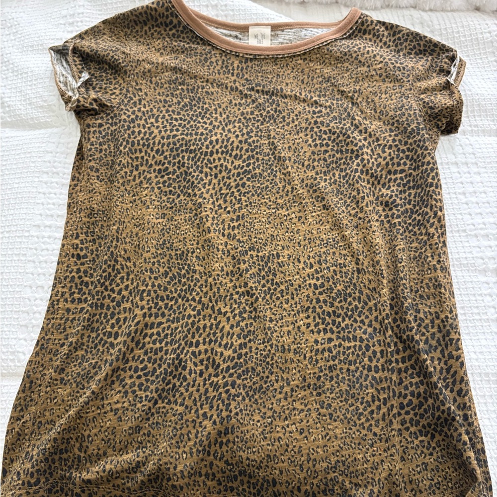 Free People Leopard Print Women's Top